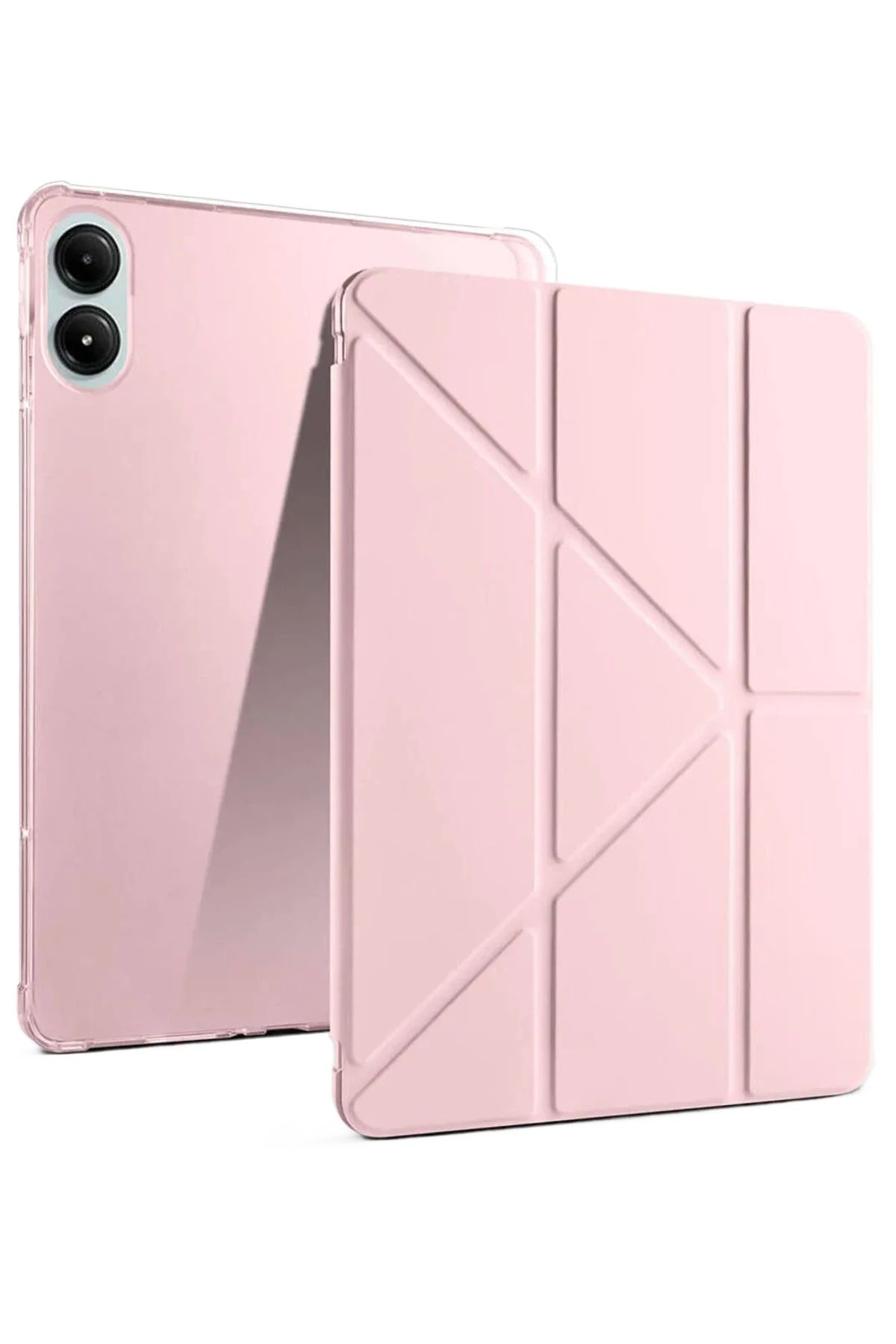 NewFace Xiaomi Redmi Pad Pro 12.1 Kılıf Kalemlikli Mars Tablet Kılıfı - Rose Gold JOJUA