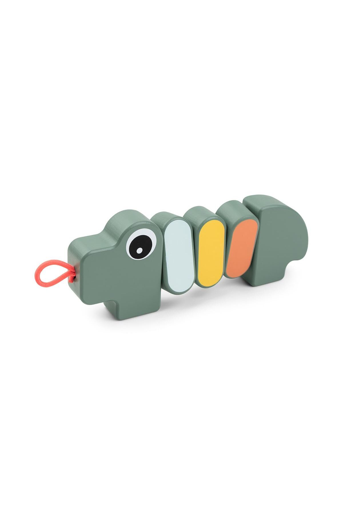 Done By Deer Twist & Turn Croco Yeşil Ahşap Bebek Oyuncağı, 6 Ay+, Motor Becerilerini Destekler