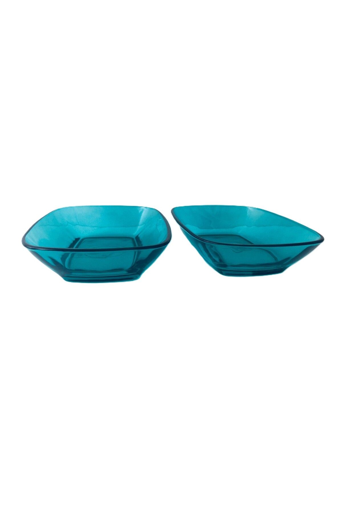 GÜROK LAV 2 ' li Defne Kayık Tabak /Turkuaz-15 x 11 x 3,5 (h) cm