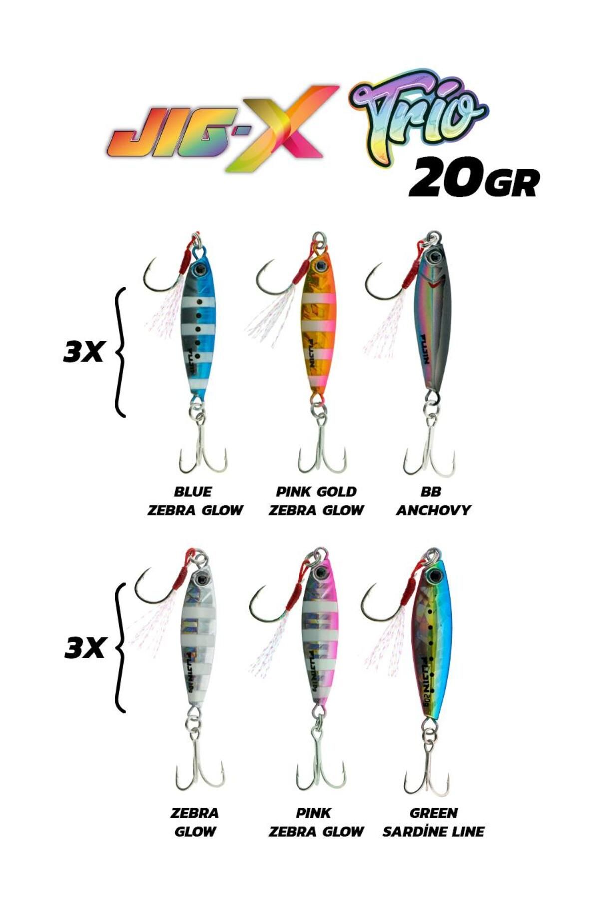 Fujin jig-X Trio 3lü Micro Jig 20gr