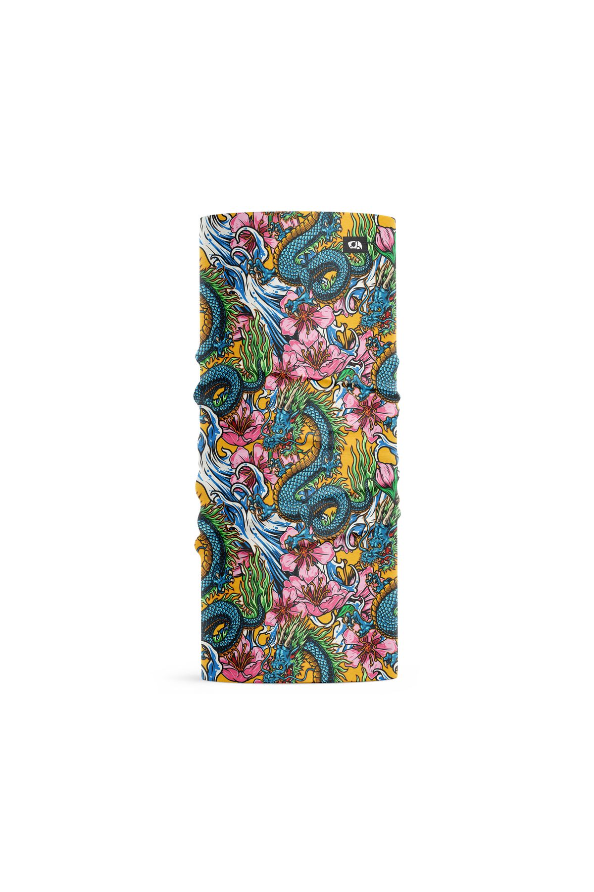 FG KONNİCHİWA SANATSAL GEOMETRİK ALEVLİ DESENLİ Bandana Outdoor Boyunluk Motosiklet Kadın Erkek buff Bandana