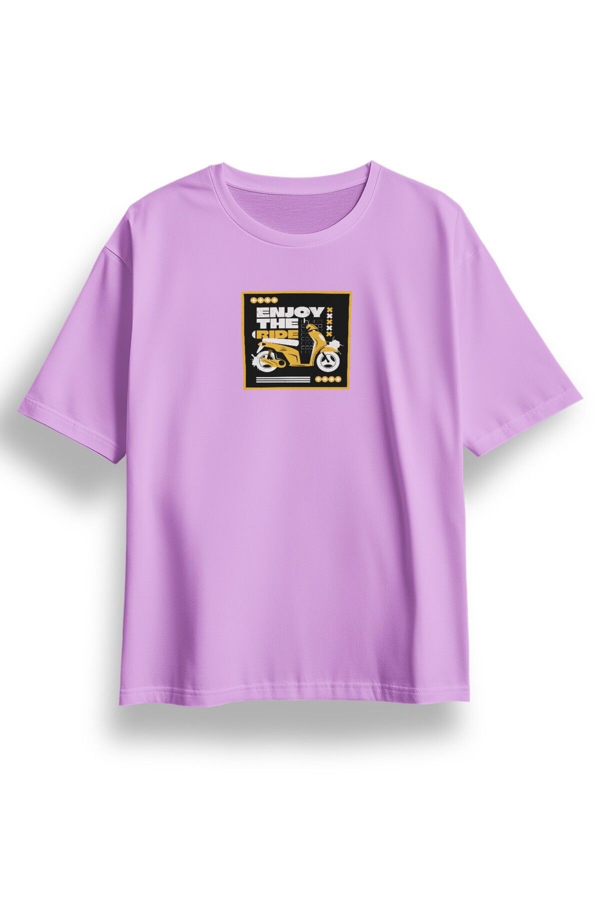 LUMARTA Oversize Enjoy The Ride Baskılı Tshirt