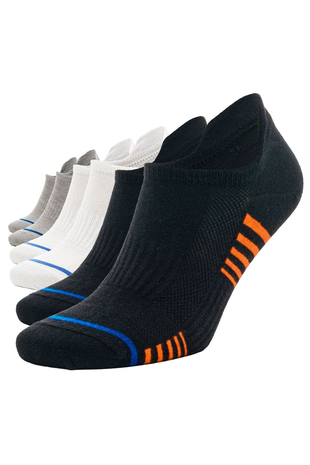 SONNORS 6 Çift Desenli Sneaker Çorap