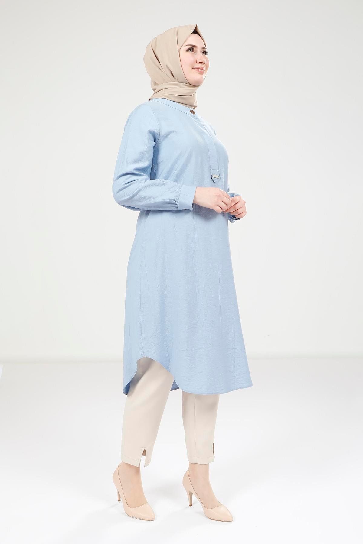 تونیک پوشیده زنانه TUNIC BABY BLUE 9333 اورجینال Beyza