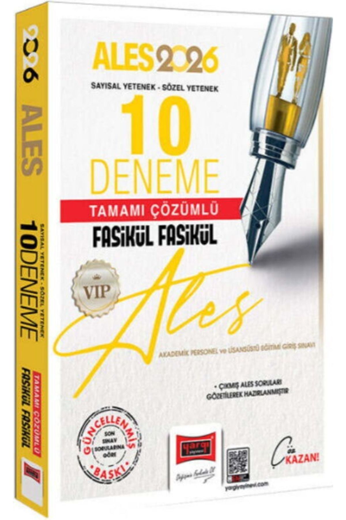 Yargı Yayınları Yargı Yayınları 2026 ALES VIP Sayısal Sözel Yetenek Tamamı Çözümlü Fasikül Fasikül 10 Deneme