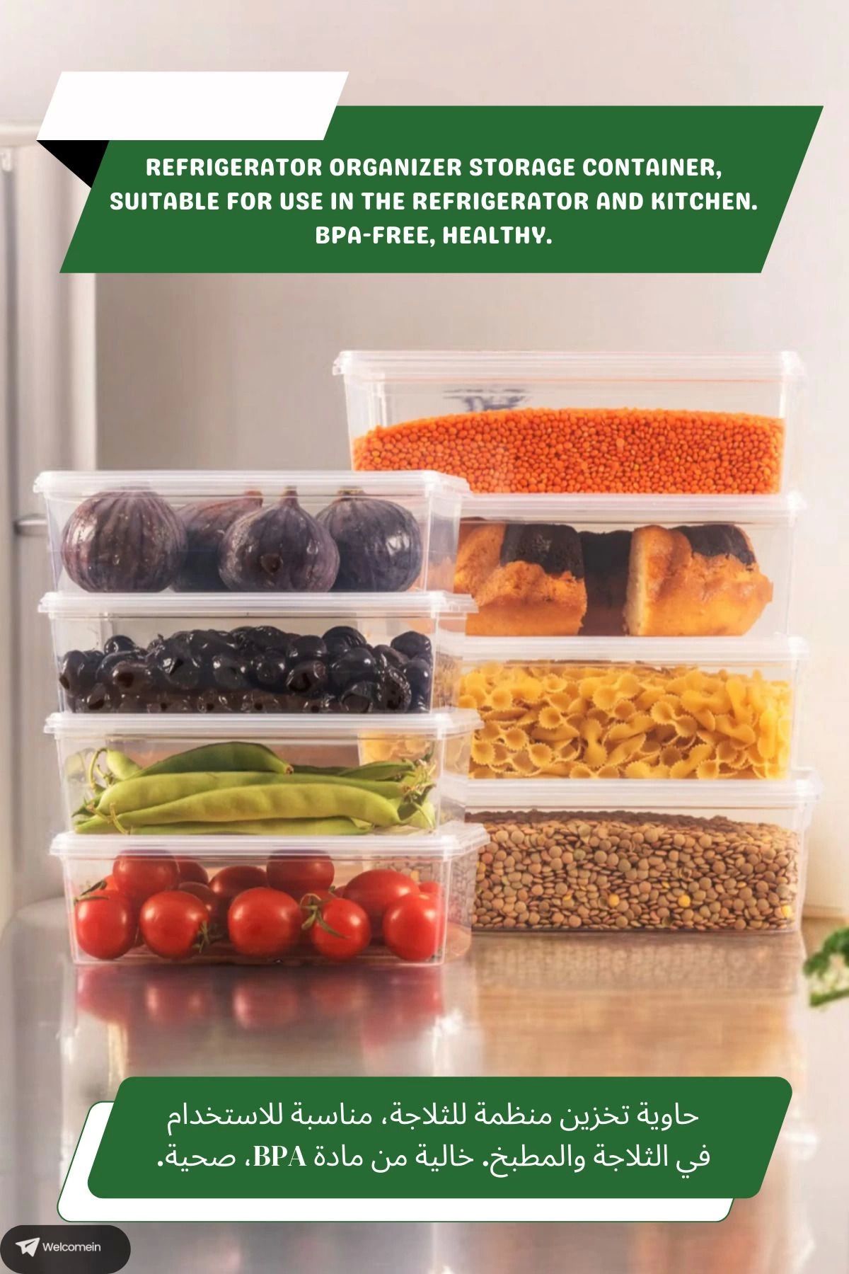 MT29 GİYİM-20 Pieces 1 Liter Self-Lid Storage Container Organizer Suitable for Deep Freezer (1000 ml) 3