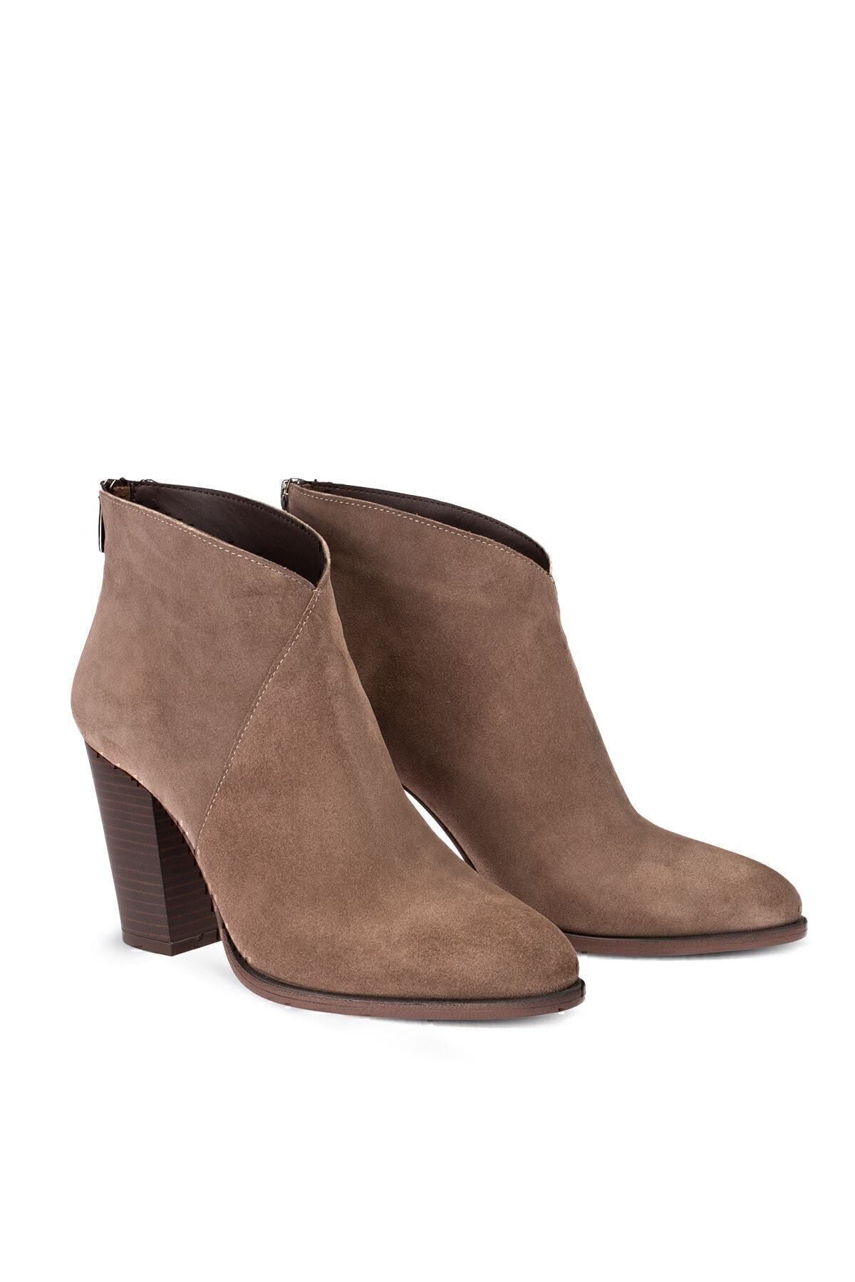 Deery-Γνήσιες γυναικείες μπότες Suede Mink Color 4