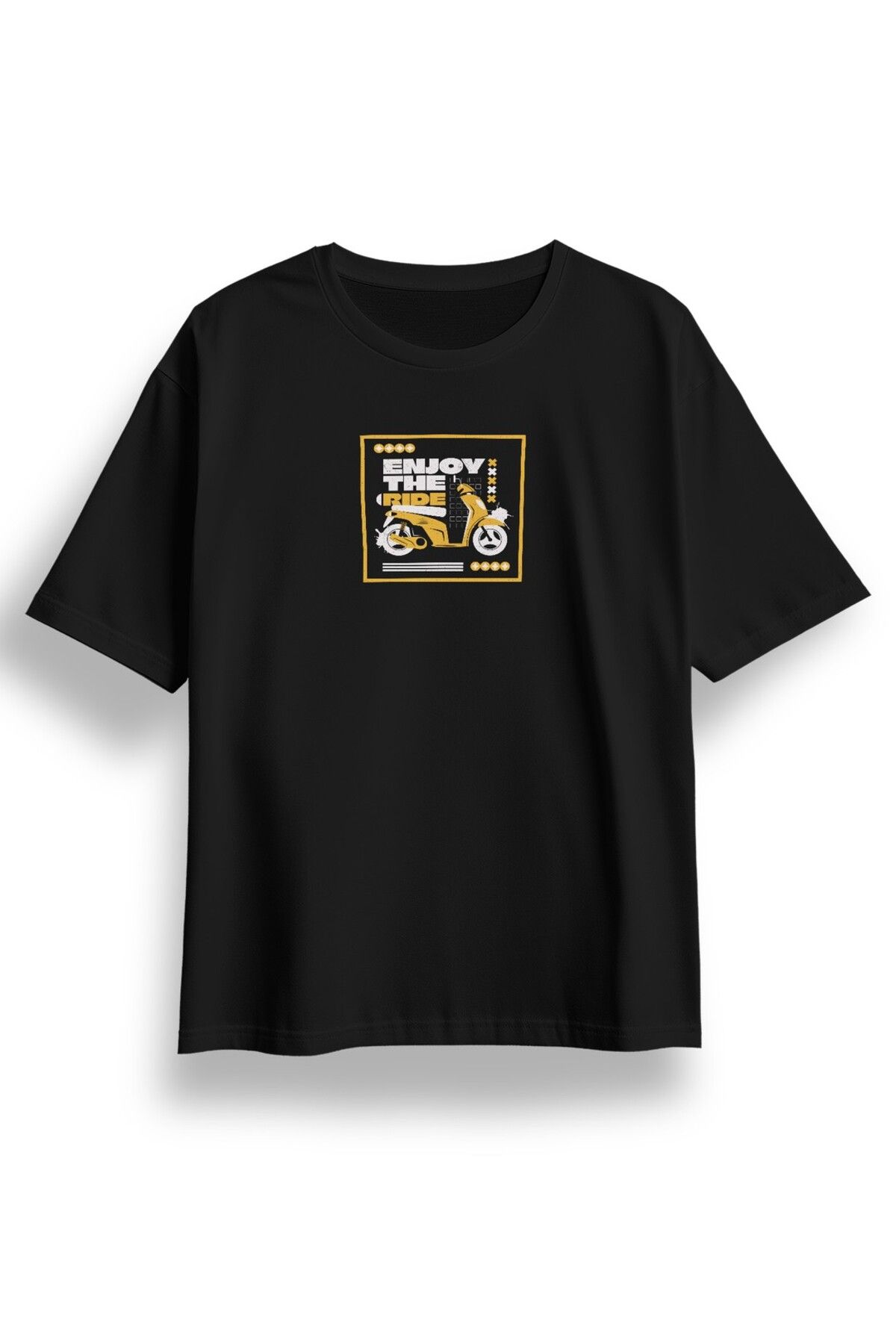 LUMARTA Oversize Enjoy The Ride Baskılı Tshirt