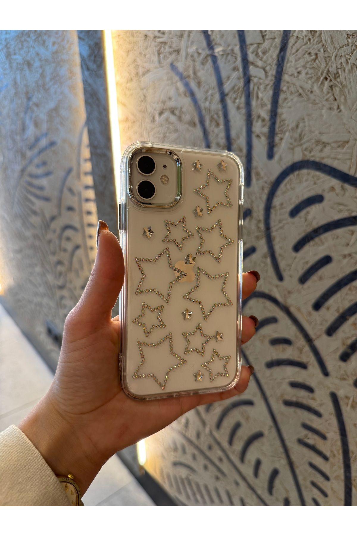 Mois Case İPhone 11 uyumlu hologramlı yıldızlı kılıf