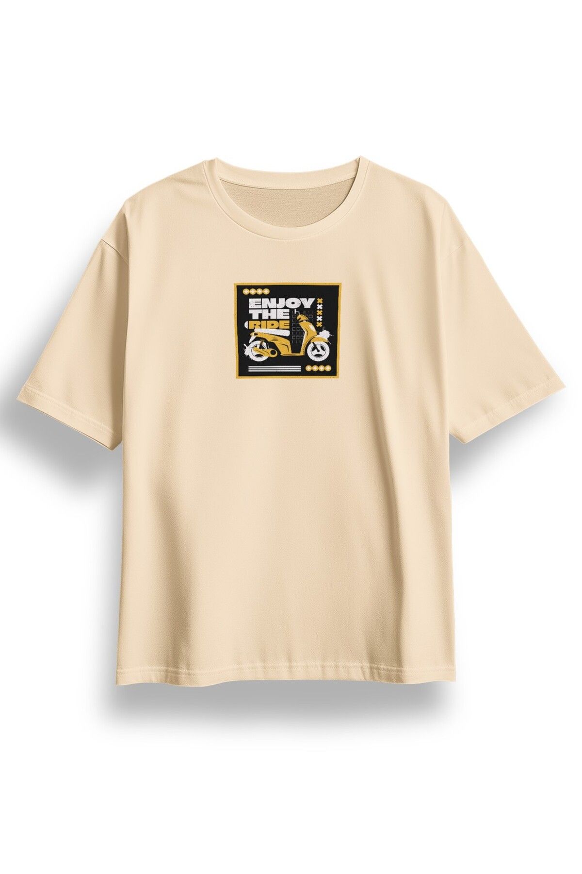 LUMARTA Oversize Enjoy The Ride Baskılı Tshirt
