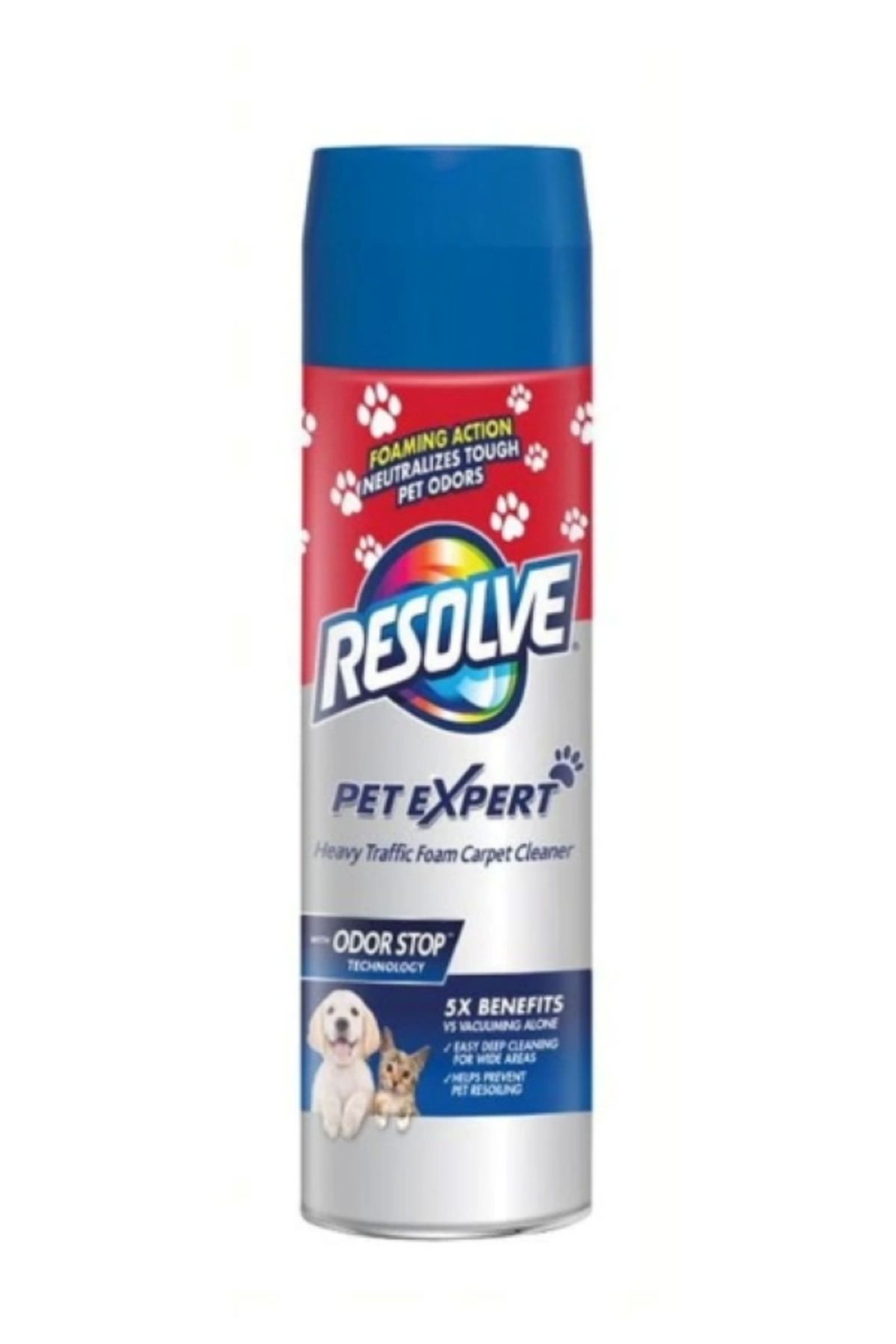 Resolve Pet Expert With Odor Stop Evcil Hayvan Halı Temizleme Köpüğü 623 gr