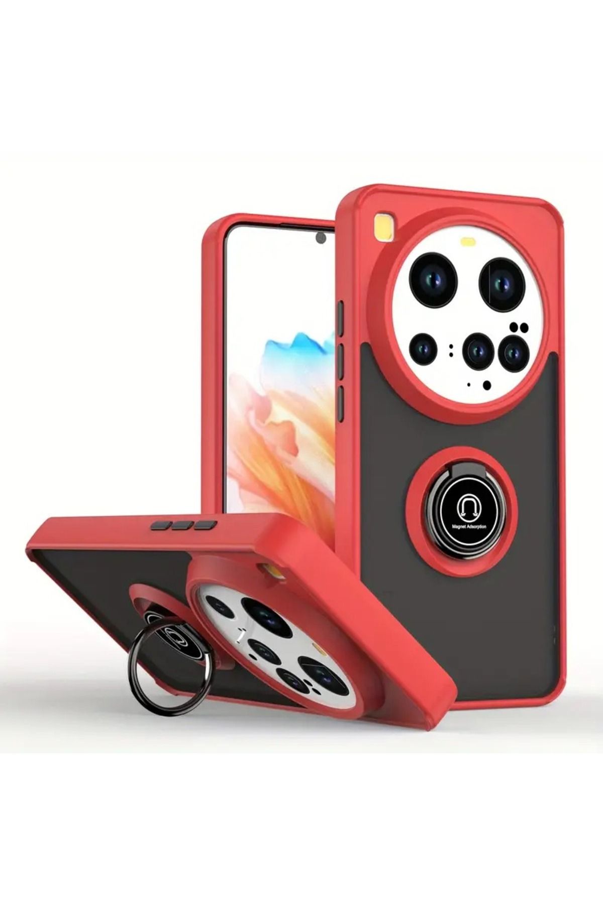 NANOSPACE Xiaomi Mi 15 Ultra İle Uyumlıu Kılıf Montreal Yüzüklü Silikon Kapak