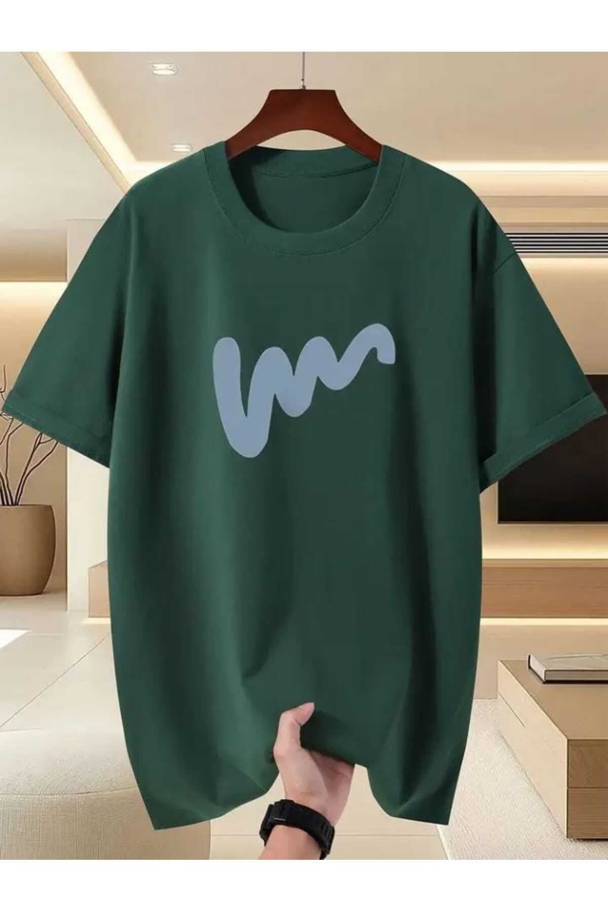 TekTarzz Unisex Harf Baskılı Tasarım Tshirt