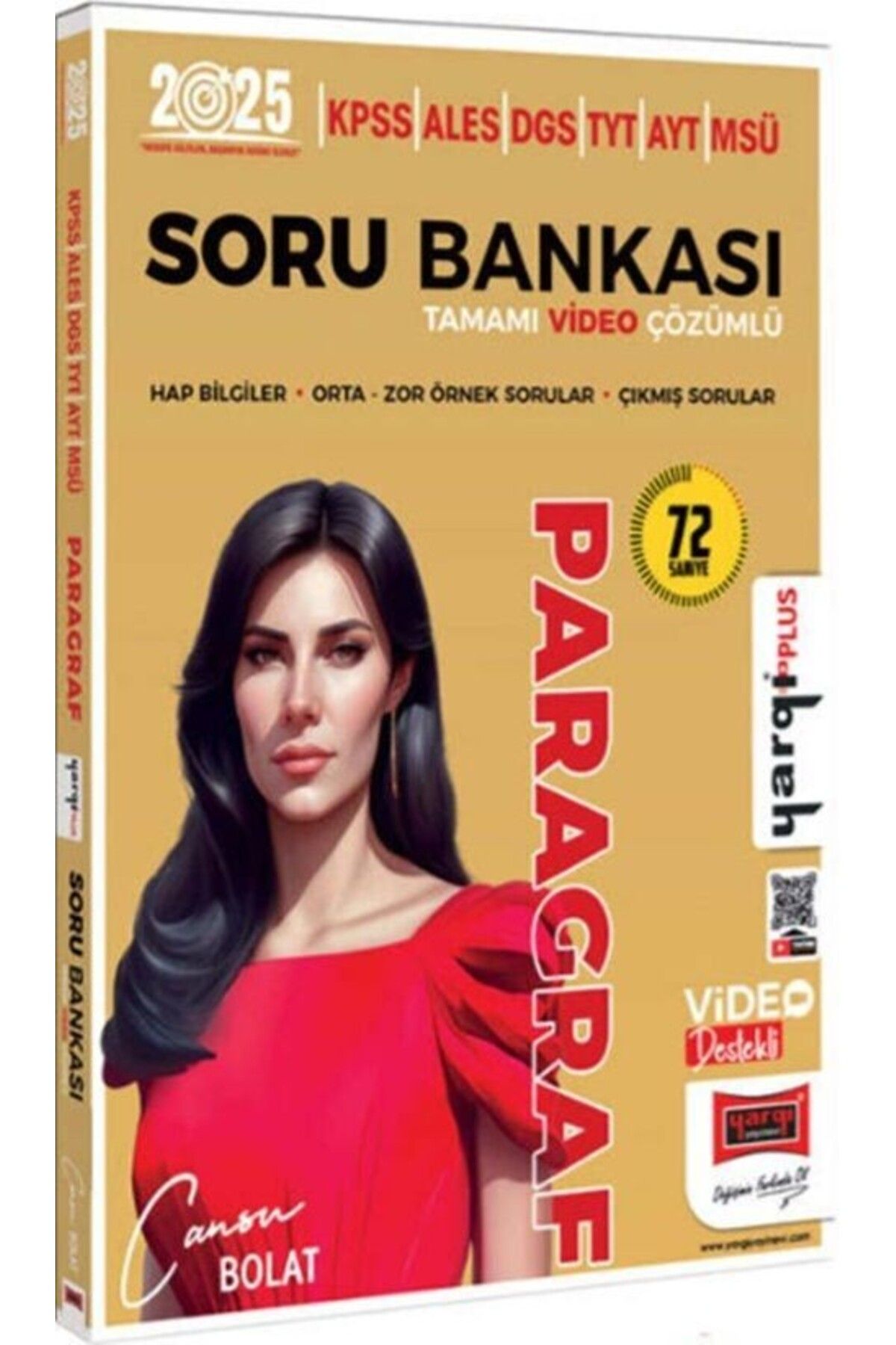 Ankara Kitap Merkezi 2025 KPSS ALES DGS TYT AYT MSÜ Tamamı Video Çözümlü Paragraf Soru Bankası Yargı Yayınları