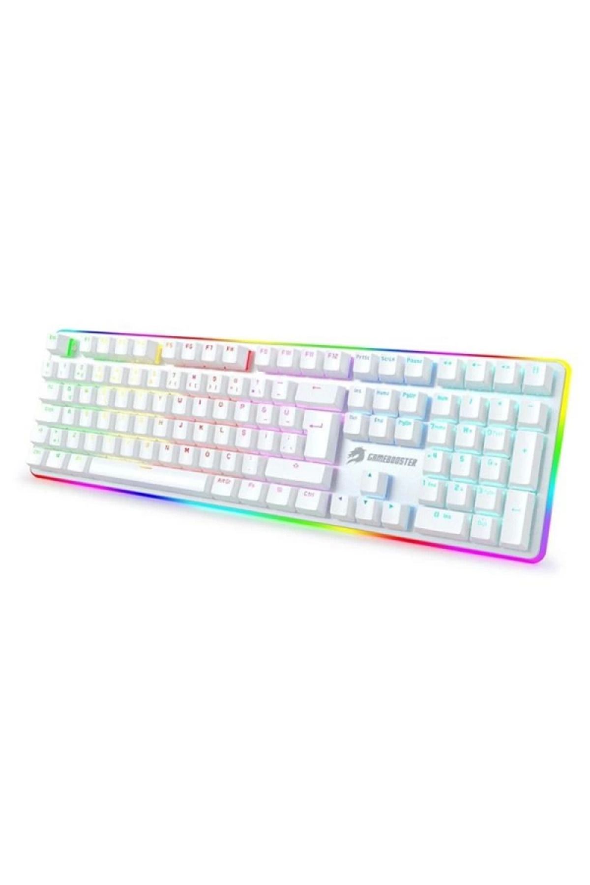 hayalimsah GameBooster G918 USB Q Trk RGB Mekanik Beyaz Gaming Klavye GB-G918R-WH