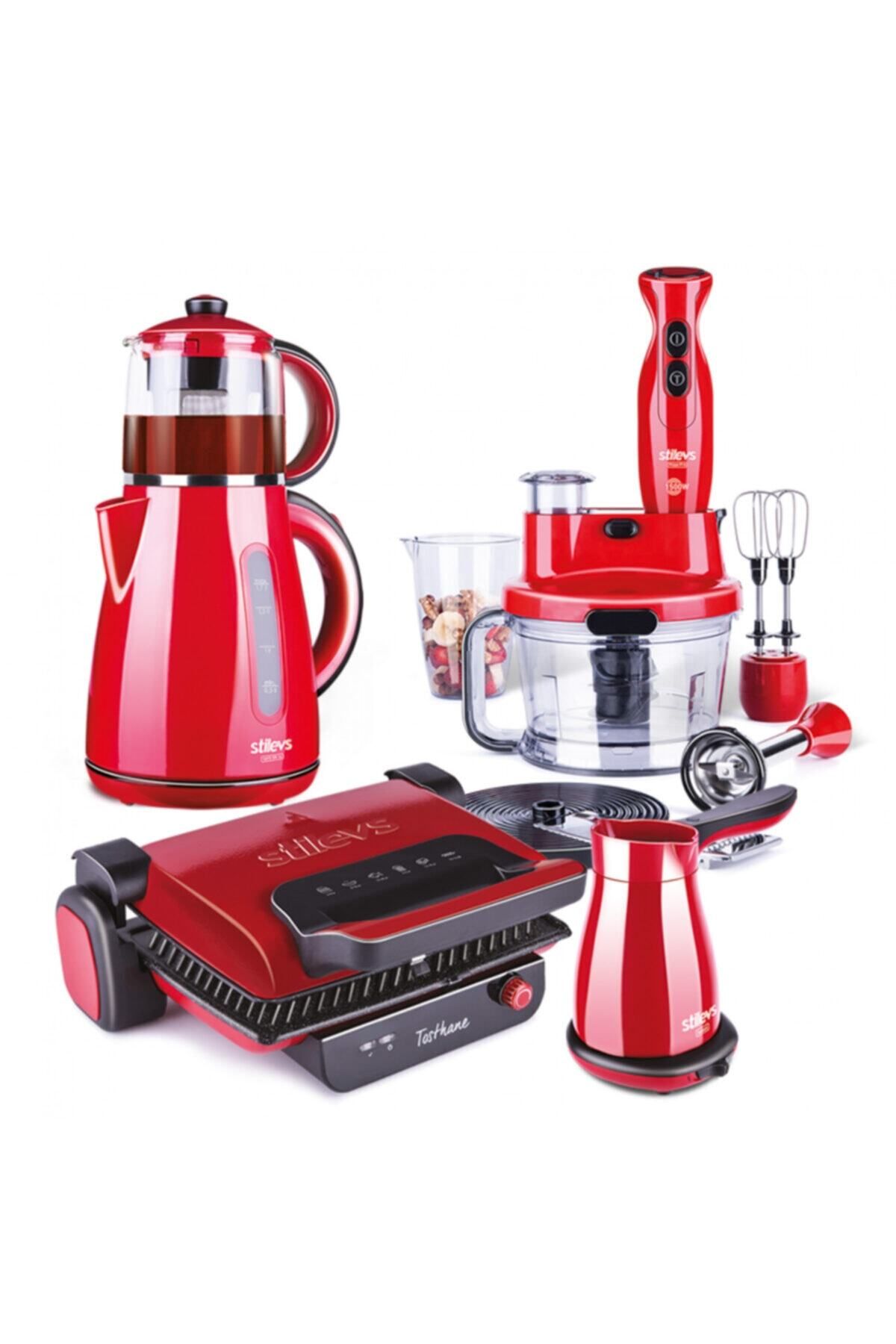 SİTİLEVS Kırmızı Red Star Serisi 4'lü Paket
