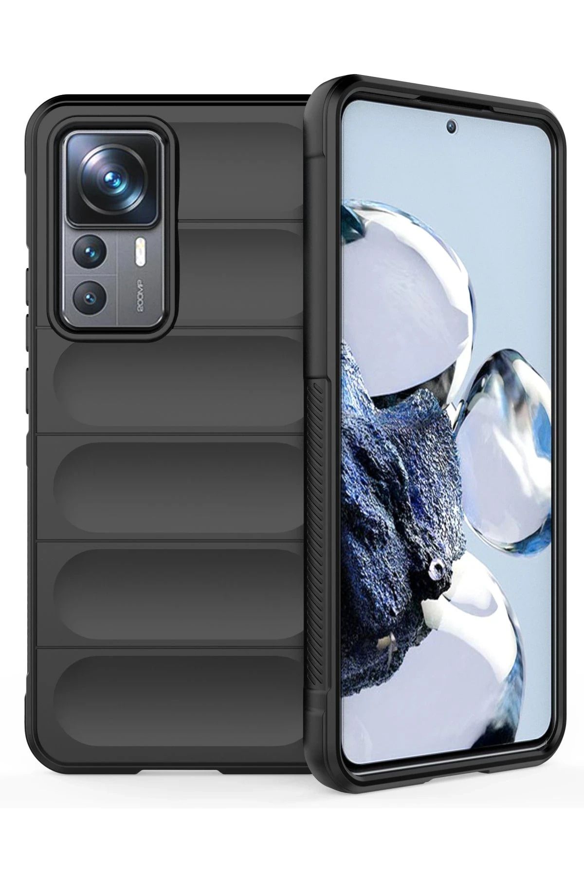 NewFace Xiaomi Mi 12T Pro Kılıf Optimum Silikon - Siyah LZWDR