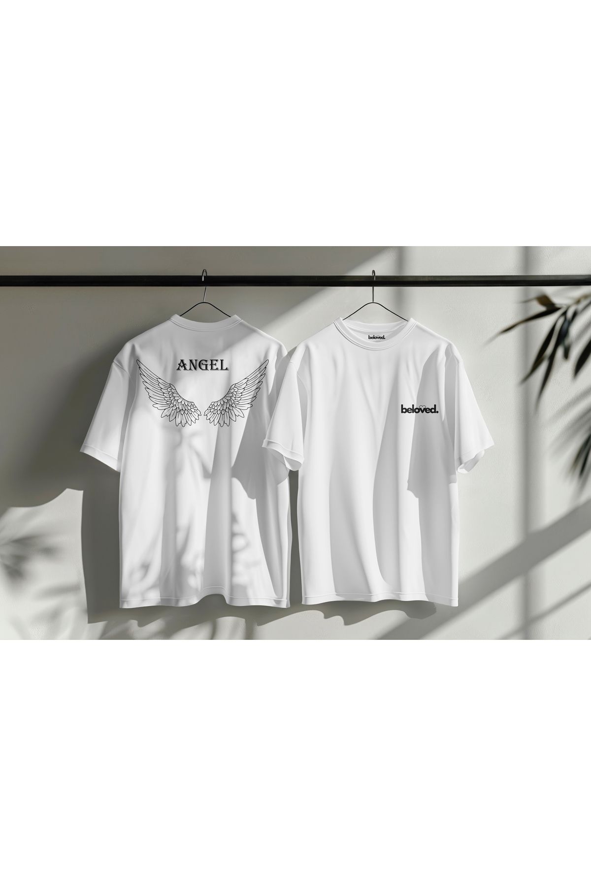 beloved.co angel melek kanatları baskılı t-shirt