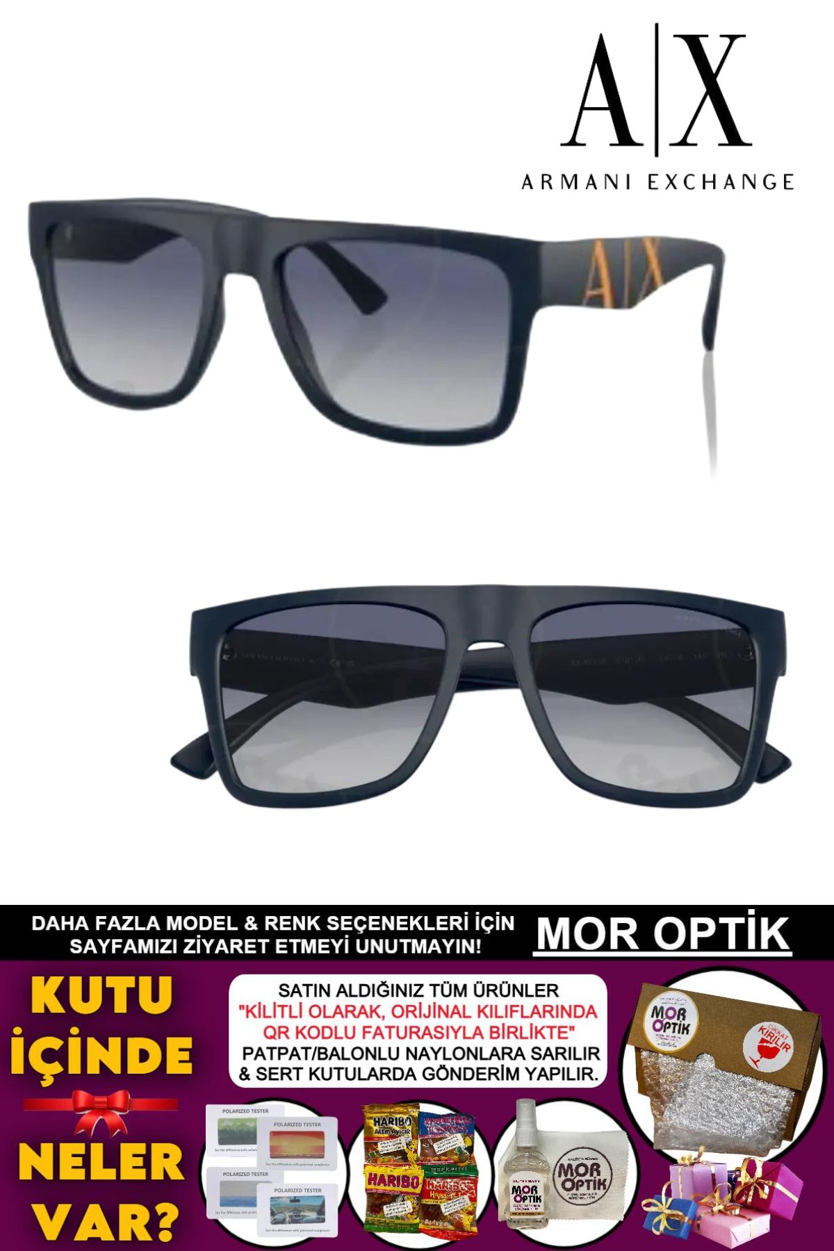 Armani Exchange AX4113S 81814L 55-18 145 3N