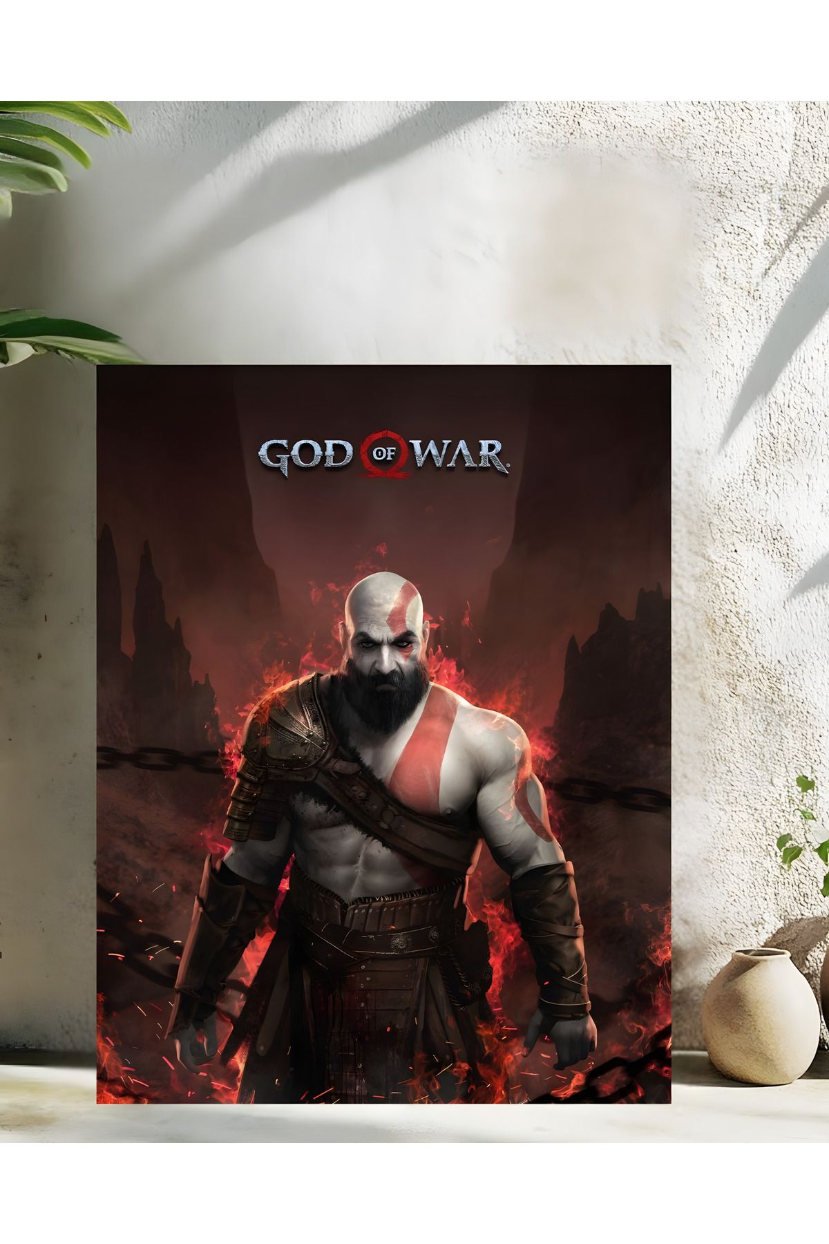 Levhane God of War Özel Seri Gamer Metal Tablo