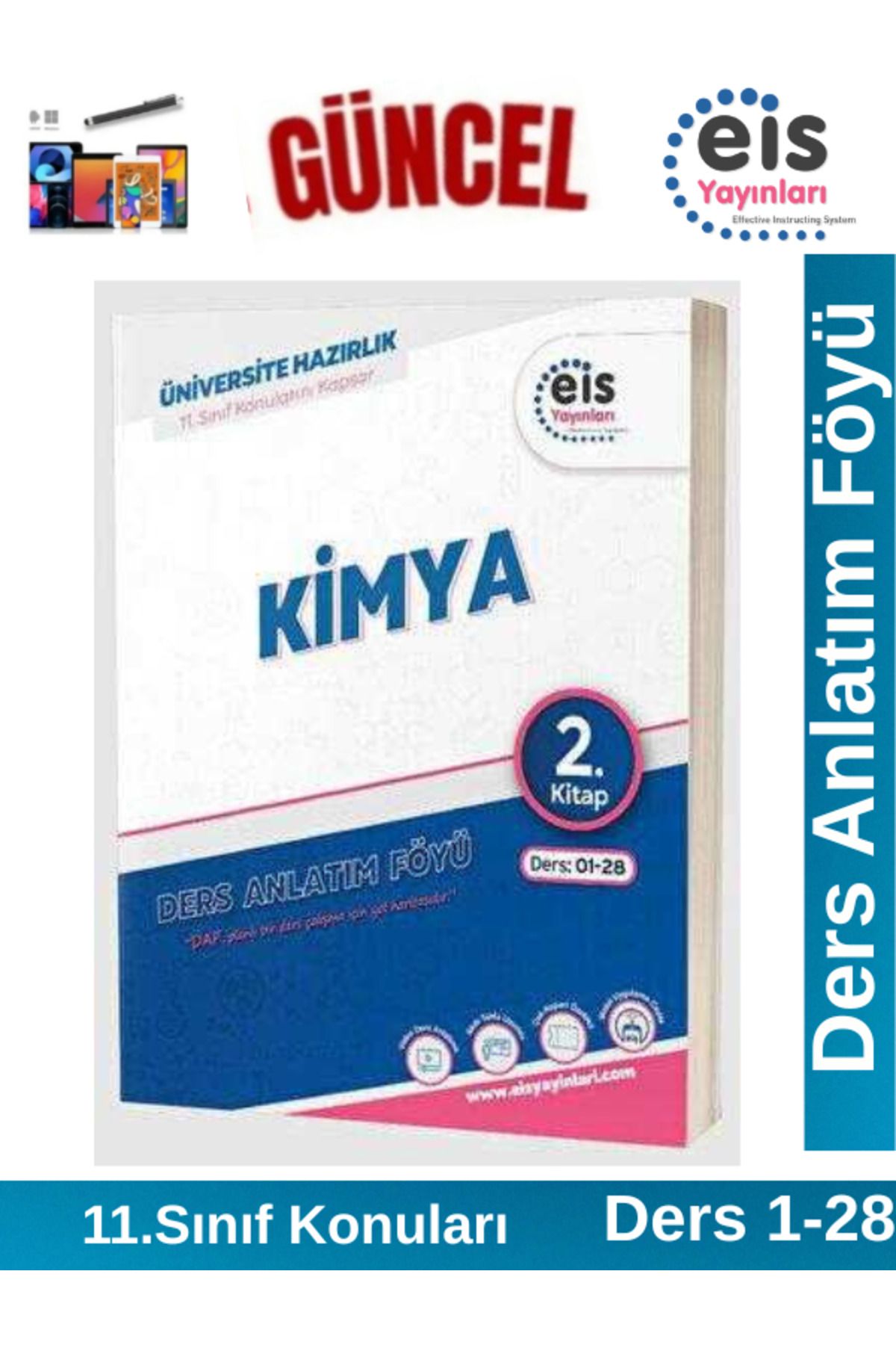 Ens Yayıncılık EİS Yayınları YKS Mavi Set Ders Anlatım Föyü Kimya 2.Kitap(11. Sınıf Konuları)