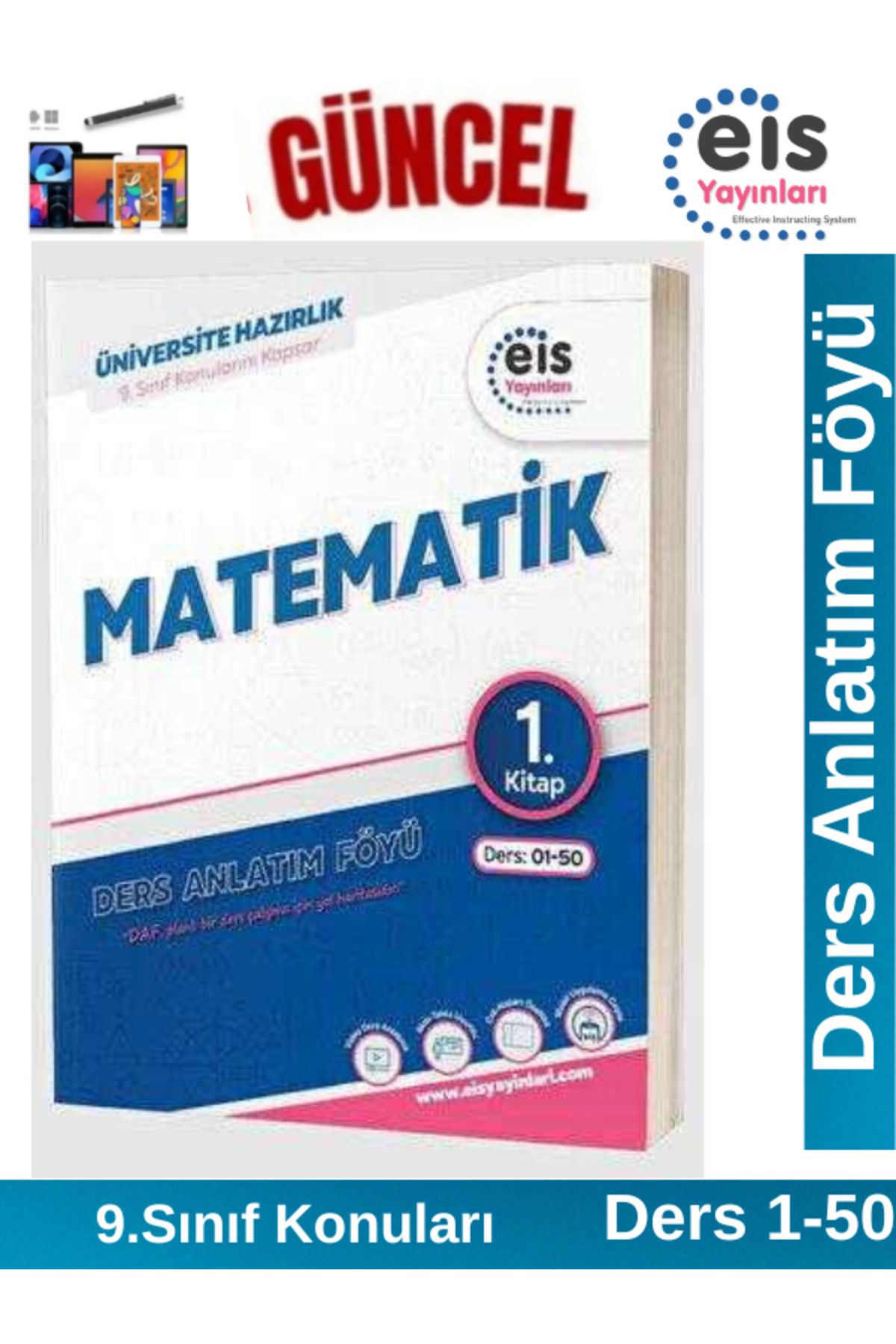 Ens Yayıncılık EİS Yayınları YKS Mavi Set Ders Anlatım Föyü Matematik 1.Kitap(9. Sınıf Konuları)