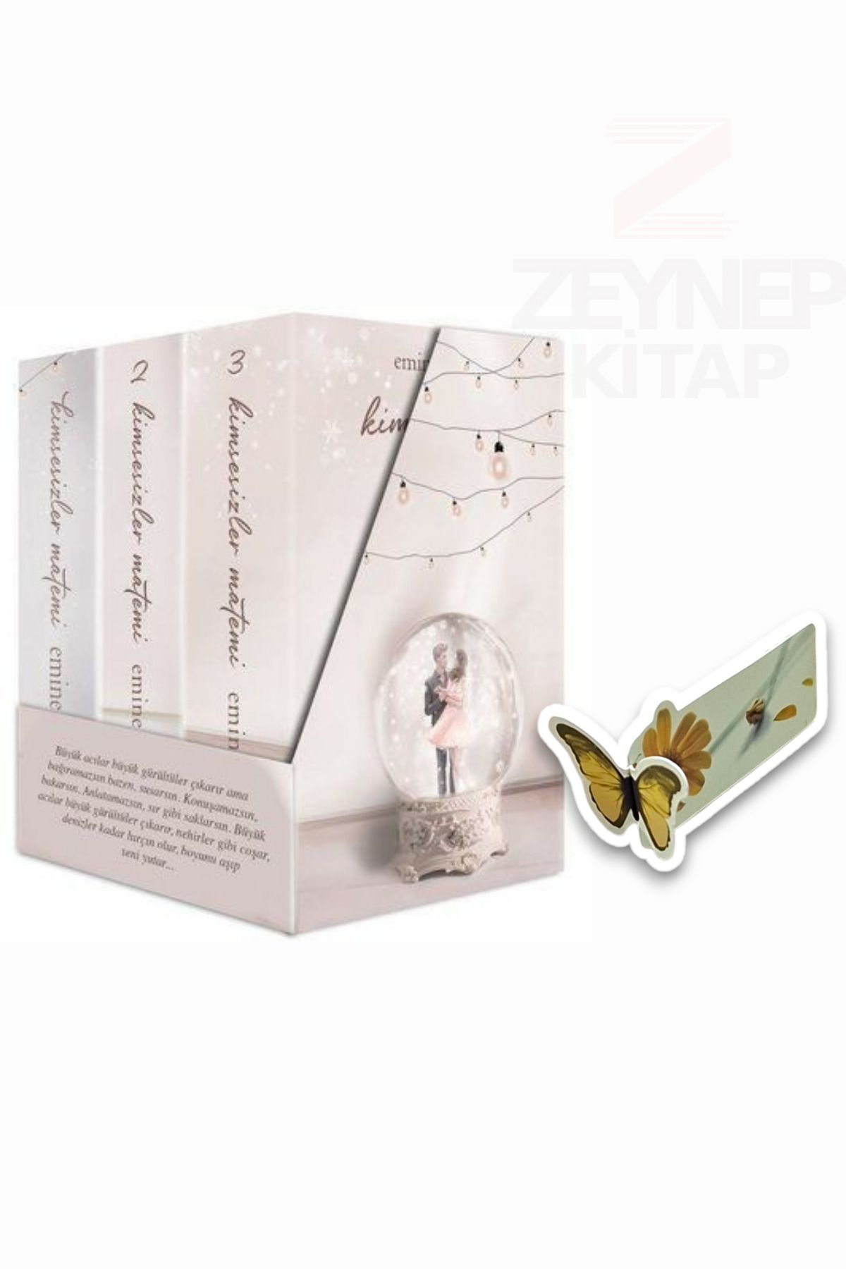 İndigo Kitap Kimsesizler Matemi 3 Kitap Set(KARTONKAPAK-KUTULU)(Özel Tasarım Kelebek Ayraç Hediye)