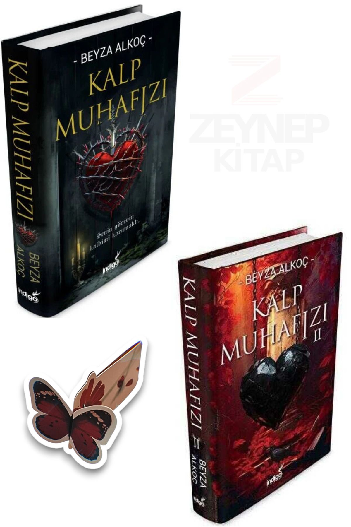 İndigo Kitap Kalp Muhafızı 2 Kitap Set - Beyza Alkoç(CİLTLİ)(Özel Tasarım Kelebek Ayraç Hediye)