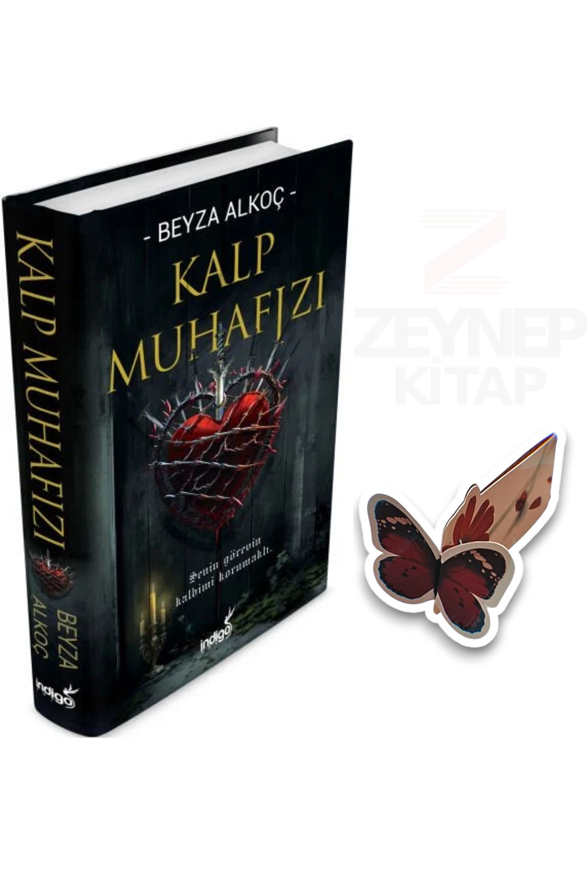 İndigo Kitap Kalp Muhafızı 1 - Beyza Alkoç(CİLTLİ)(Özel Tasarım Kelebek Ayraç Hediye)