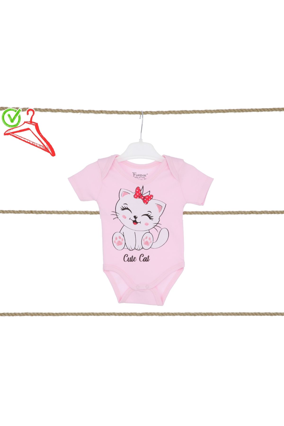 Fındık Baby&Kids Kız Bebek Çocuk Zıbın Body