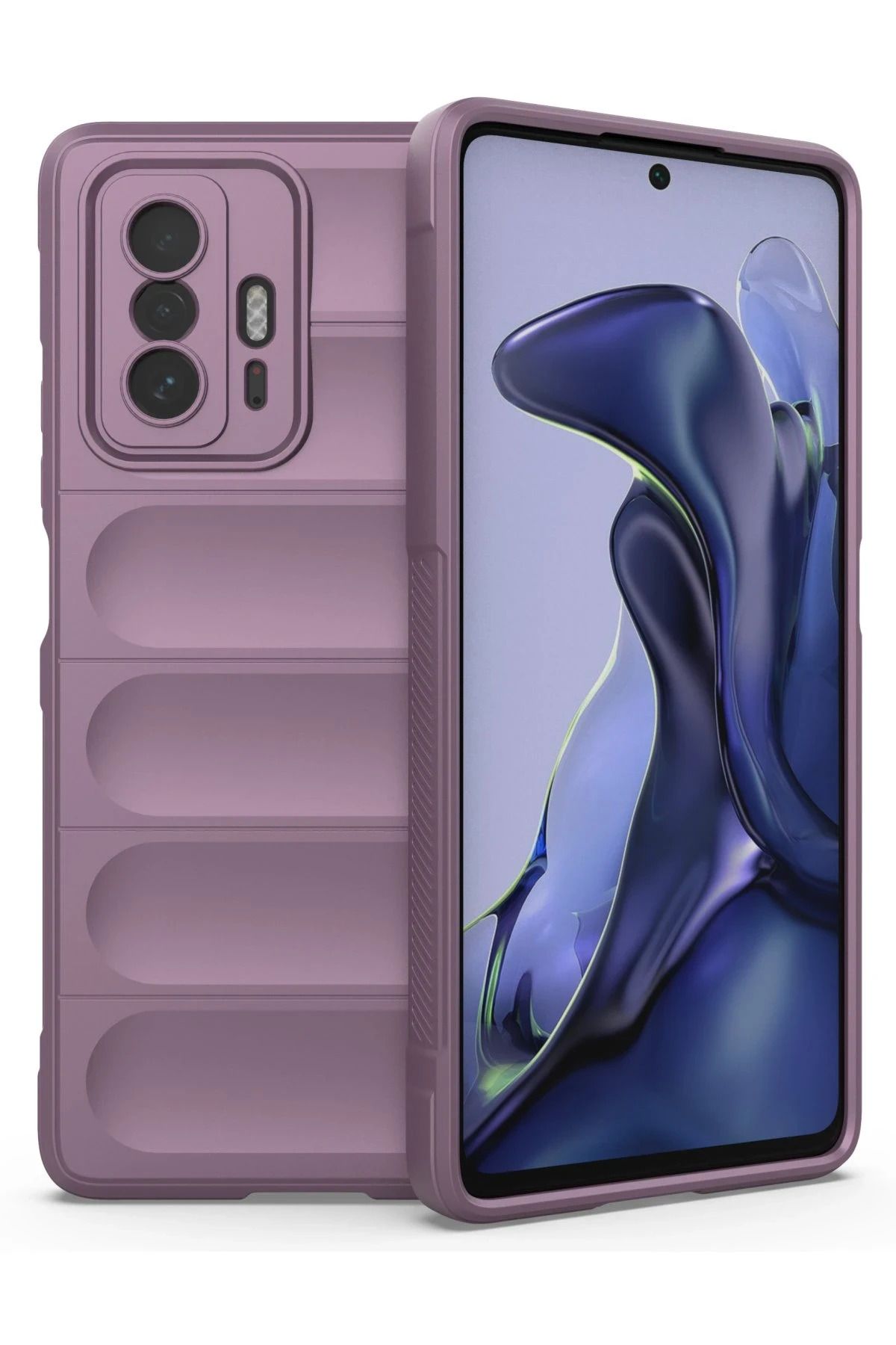 NewFace Xiaomi Mi 11T Kılıf Optimum Silikon - Mor FERRG