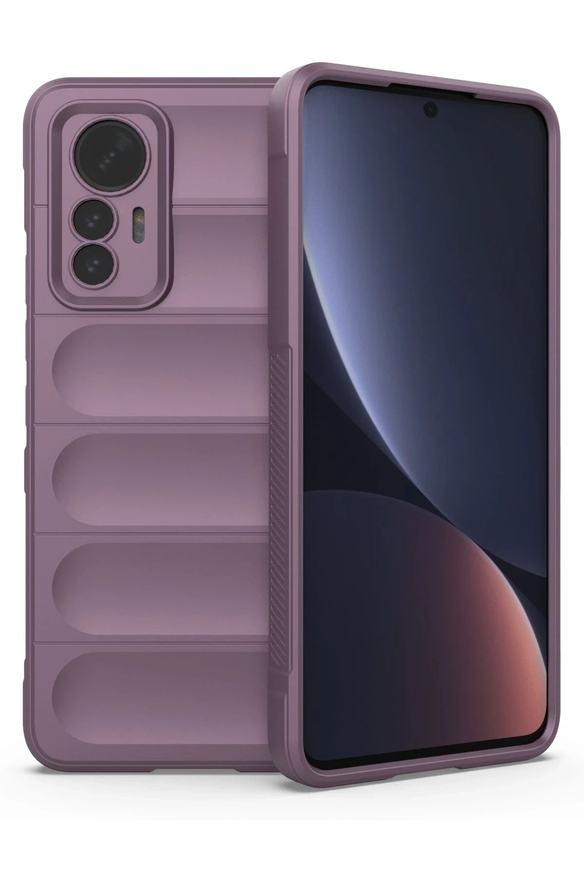 NewFace Xiaomi Mi 12 Lite Uyumlu Kılıf Optimum Silikon - Mor FERRG