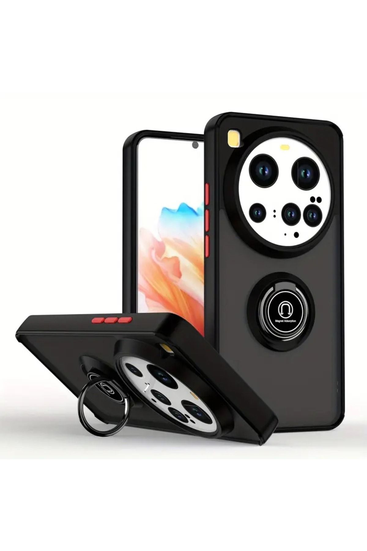NANOSPACE Xiaomi Mi 15 Ultra İle Uyumlıu Kılıf Montreal Yüzüklü Silikon Kapak