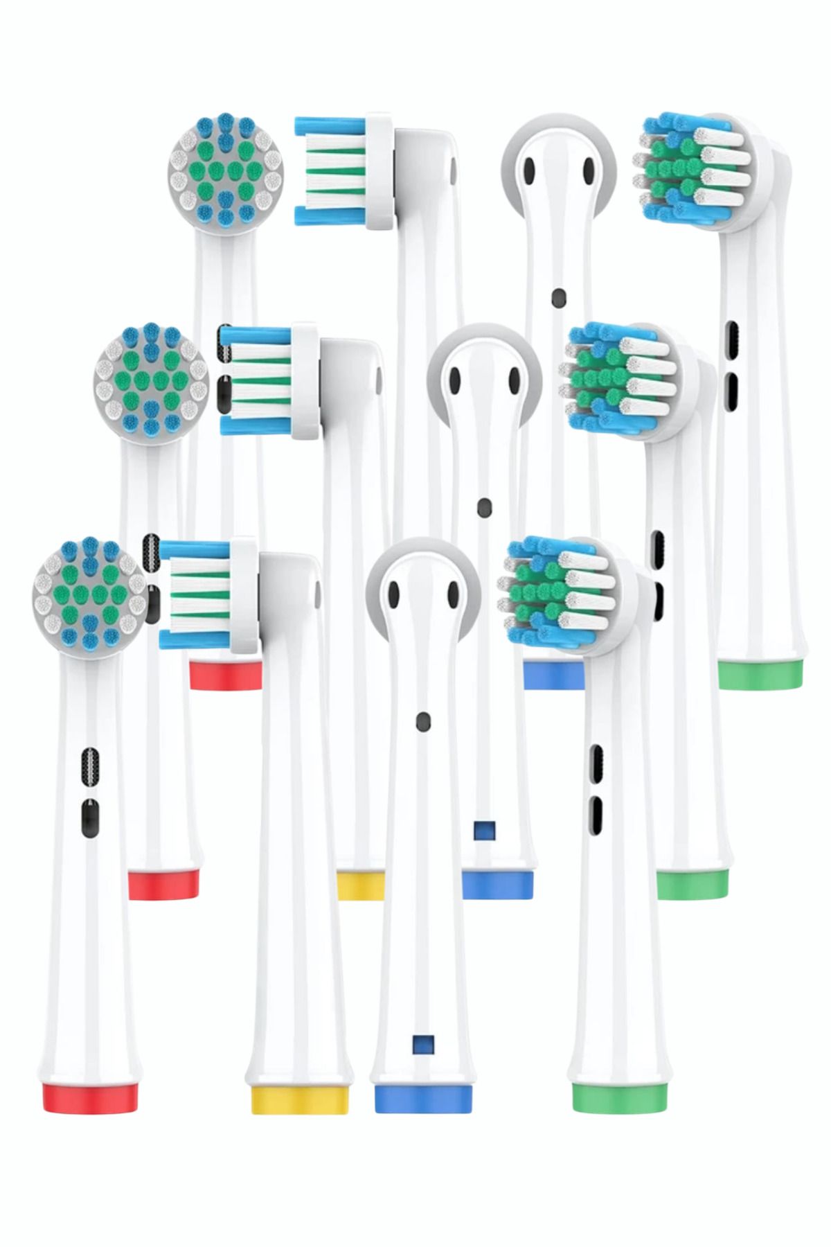 Toocare Oral B ve Braun Uyumlu Şarjlı Ve Pilli Diş Fırça Yedek Başlığı 12 Adet Precision Clean