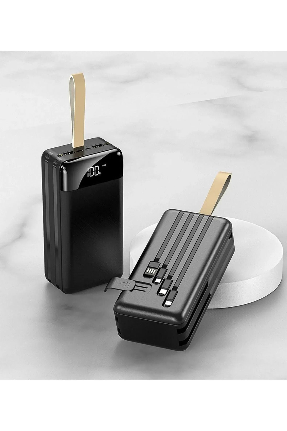 Protonust 50000 mAh Powerbank Güç Bankası 2.1A 5W 2x USB Type-C Micro USB El Feneri Siyah