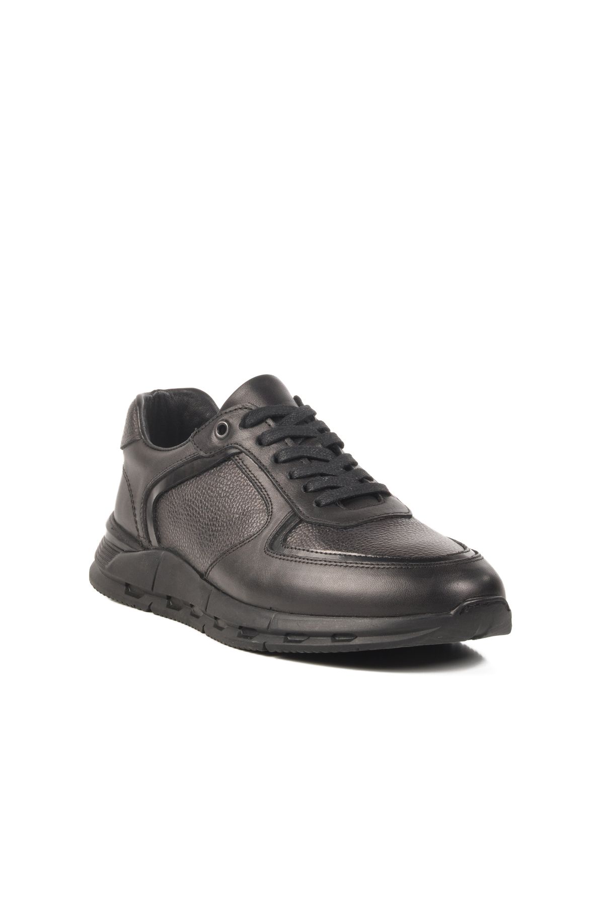AYK'S Siyah Hakiki Deri Erkek Sneaker 4K1836-6283 M