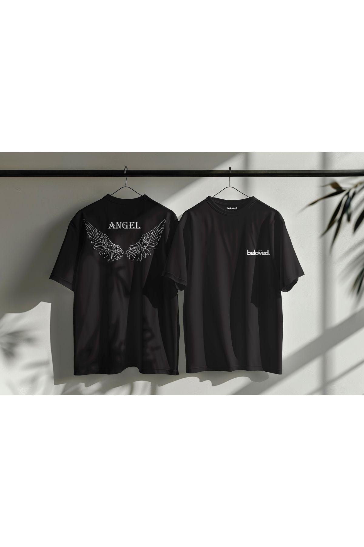 beloved.co angel melek kanatları baskılı t-shirt