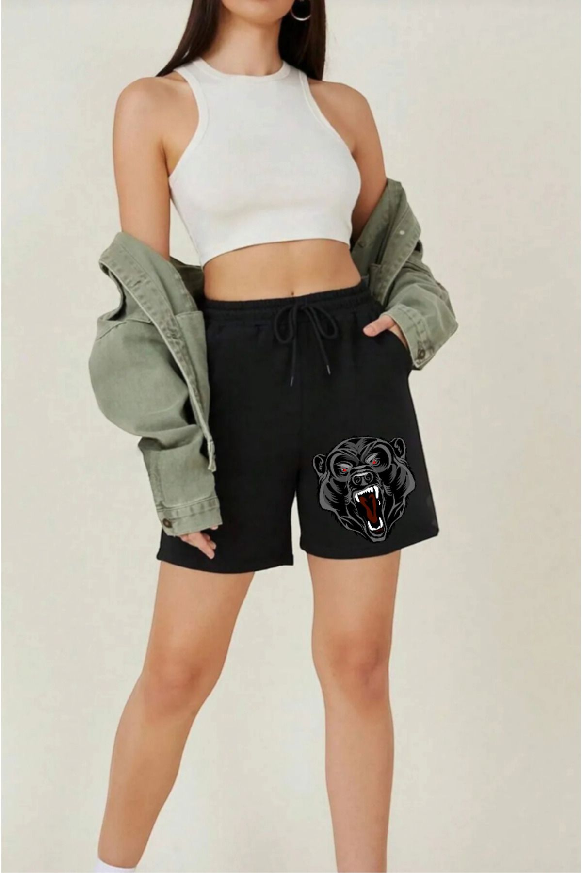 belean-2 Pack Printed Regular Shorts Sweat Repellent Summer No Pilling 2