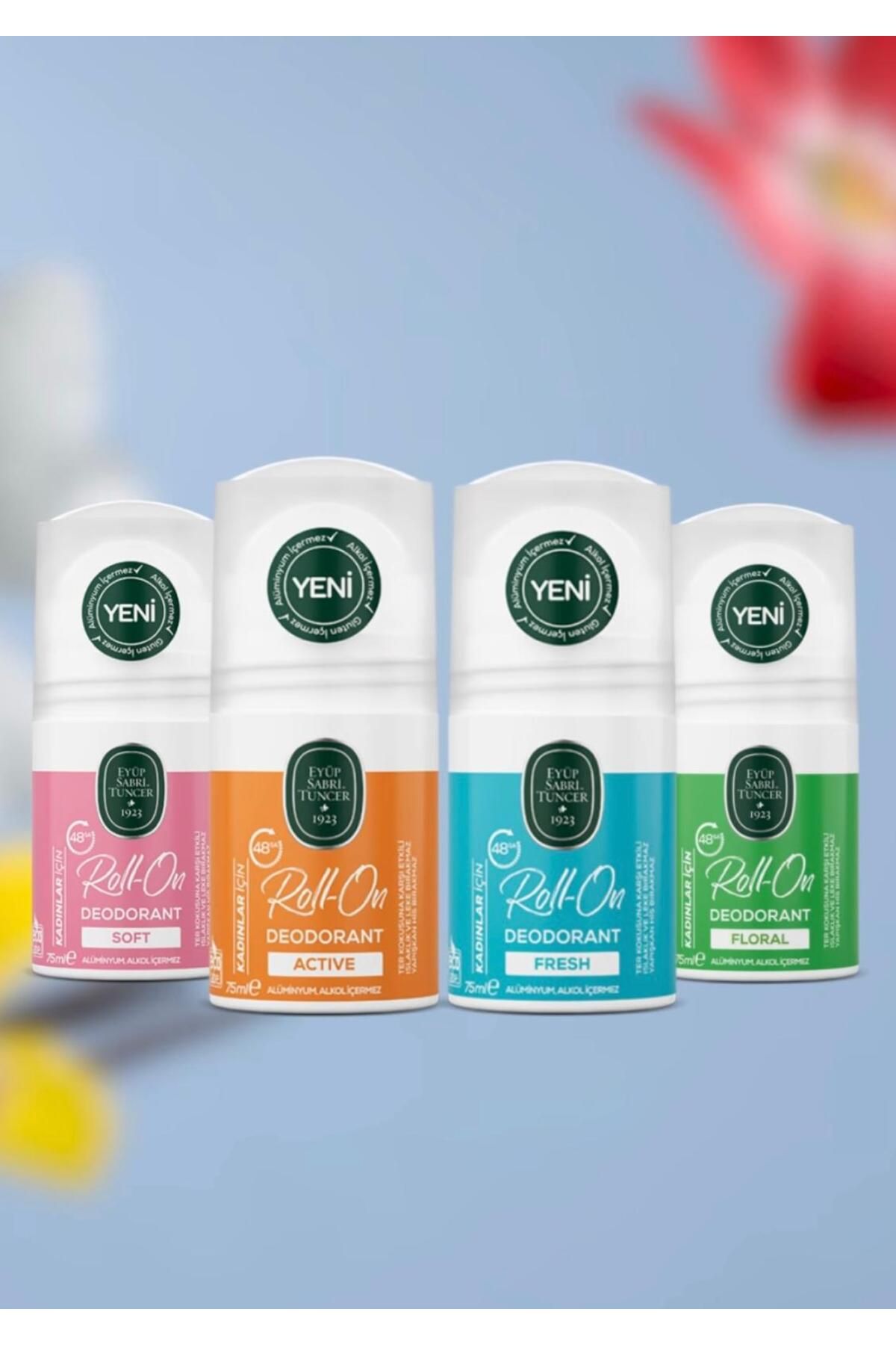 Eyüp Sabri Tuncer EYÜP SABRİ TUNCER KADIN ROLL ON DEODORANT SERİSİ 75 ML X4 SOFT, FRESH(ALÜMİNYUM,ALKOL İÇERMEZ)