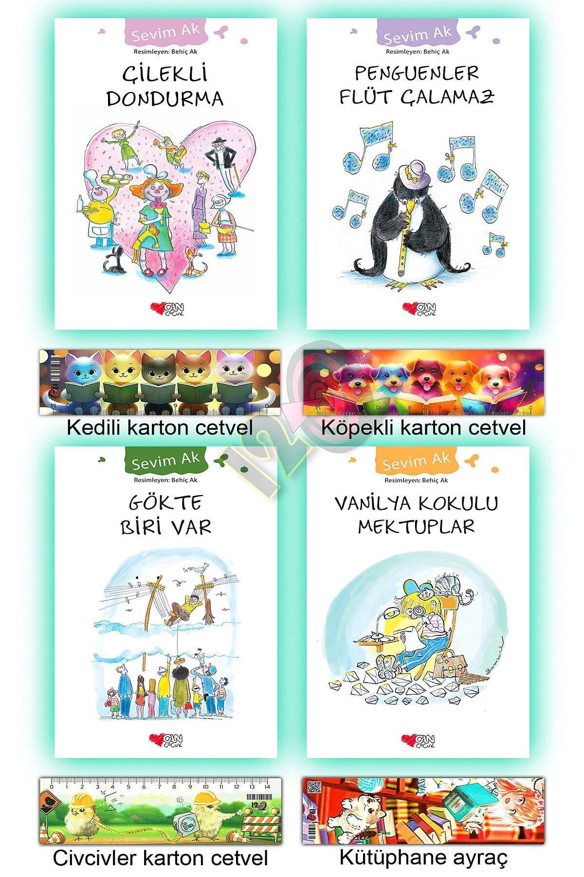 Can Çocuk Çilekli Dondurma Penguenler Flüt Çalamaz Gökte Biri Var Vanilya Kokulu Mektuplar (8 yaş ve üzeri)