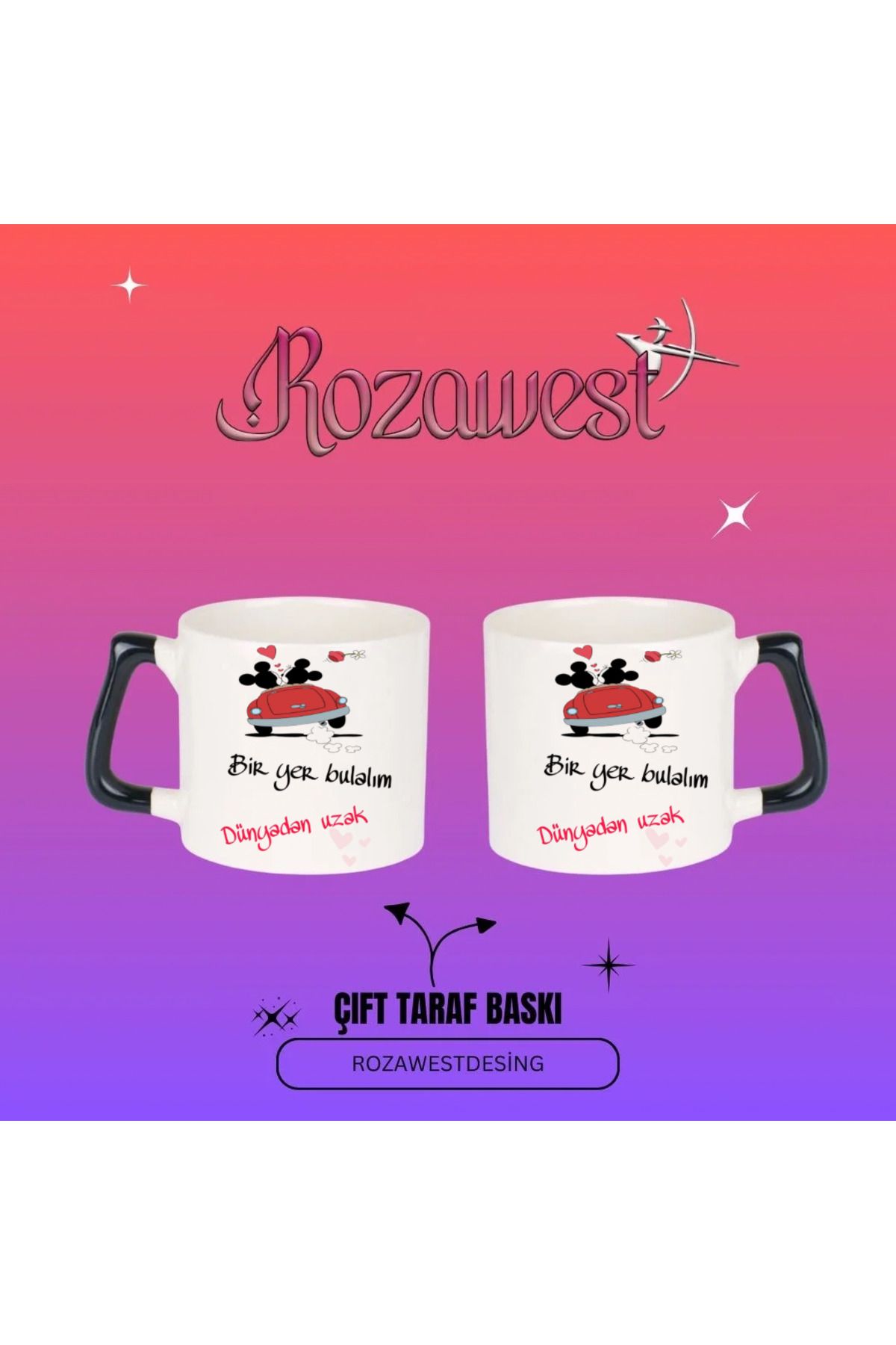 ABC Bir yer bulalım dünyadan uzak yazılı kupa Mug bardak