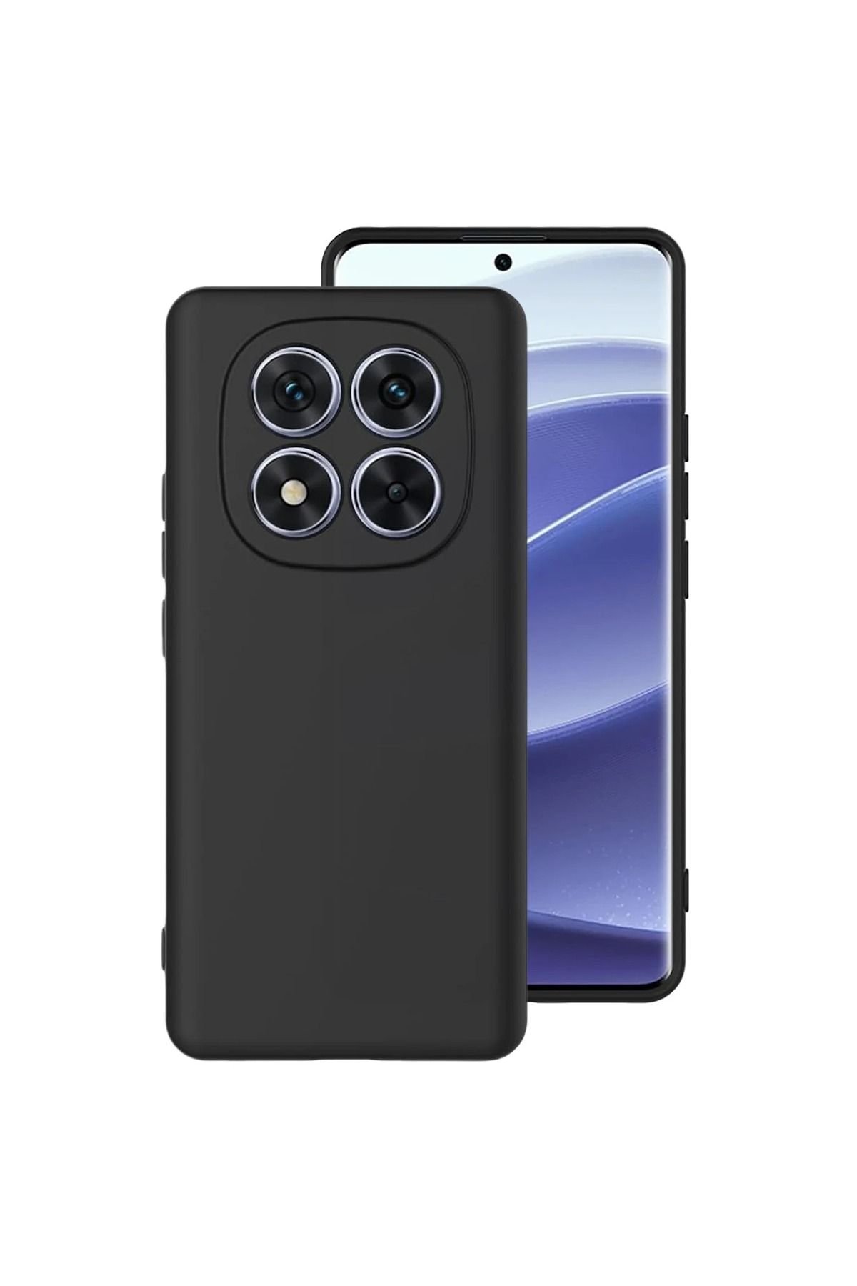 ERMER Xiaomi Redmi Note 8 Pro İçin Siyah Lansman Kılıf İçi Kadife Yumuşak Silinebilir Kılıf Kapak