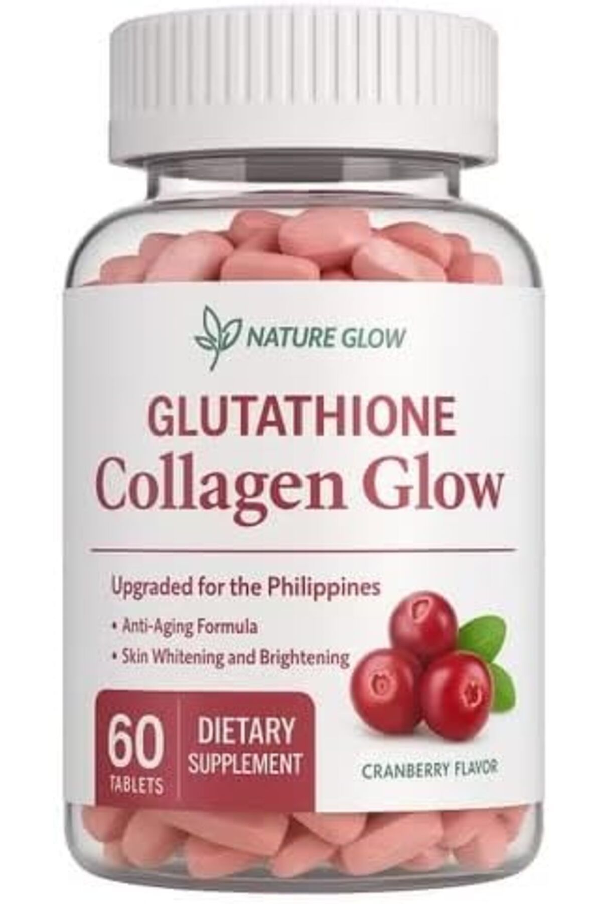 NATUREGLOW Nature Glow Collagen Glow with Glutathione – Skin Radiance & Nourishment Supplement – 60 Tablets