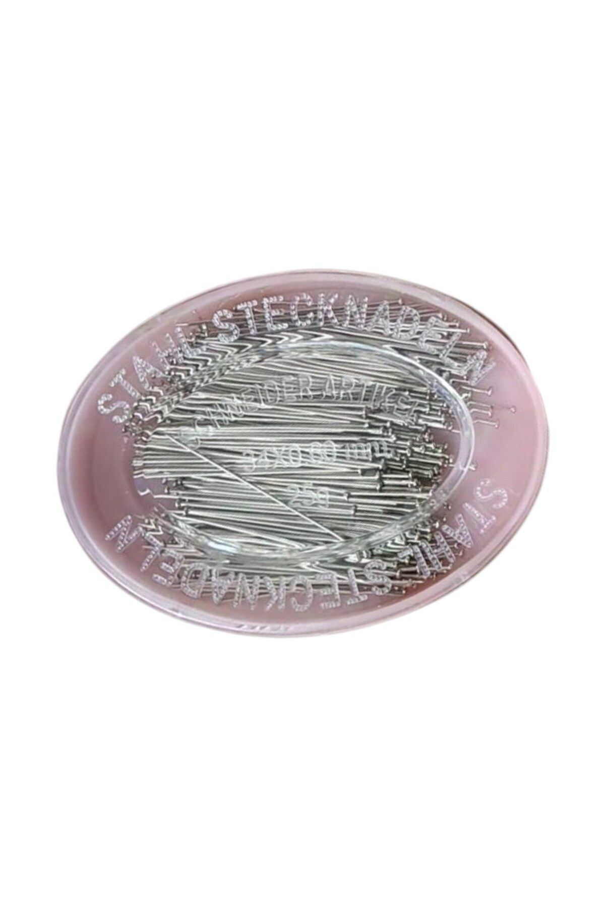 Emperium Çelik İğne Pembe Oval Kutuda 25 Gr