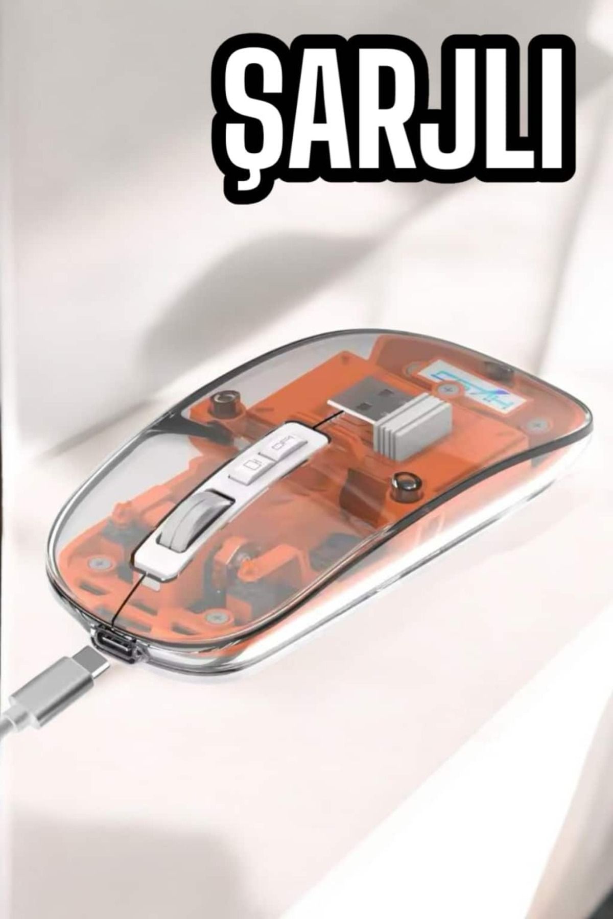 SAYARMARKT Uzun pil ömrü ve sessiz tıklama PG 9010 kablosuz mouse’ta