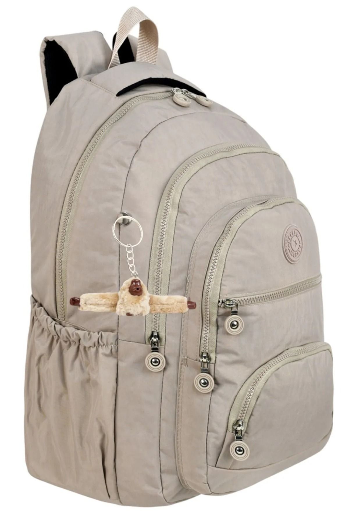 great bags Lüx Krinkıl Kumaş Unisex Lise Ve Ortaokul Sırt Çantası, Okul Çantası, Çok Gözlü, Suya Dayanıklı