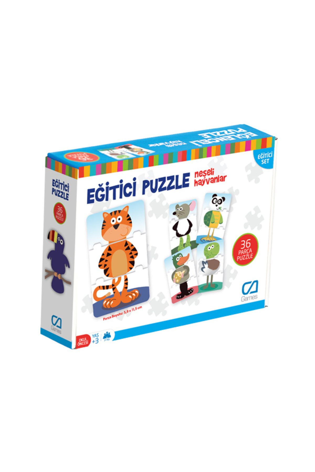 CA Games Eğitici Puzzle - Neşeli Hayvanlar