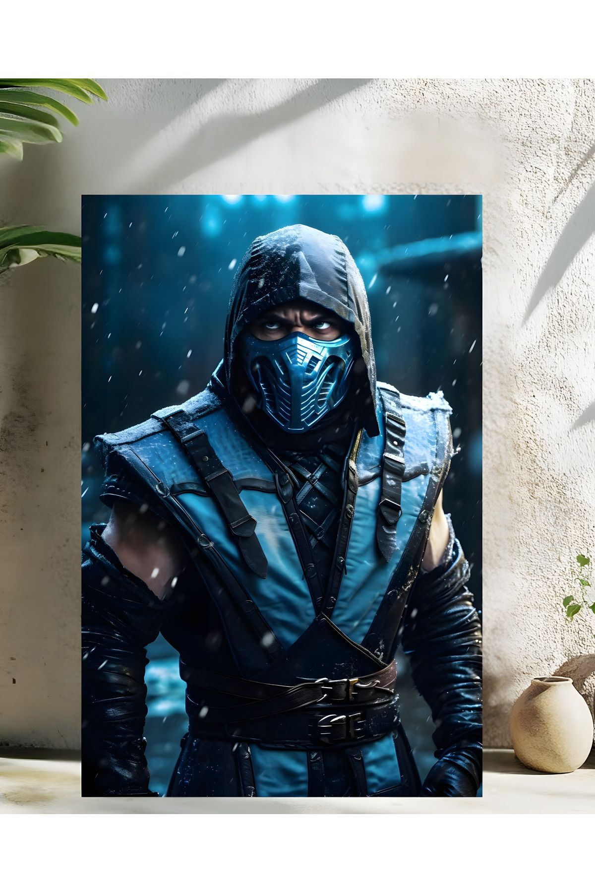 Levhane Sub-Zero – Mortal Kombat Temalı UltraHD Gamer Metal Tablo