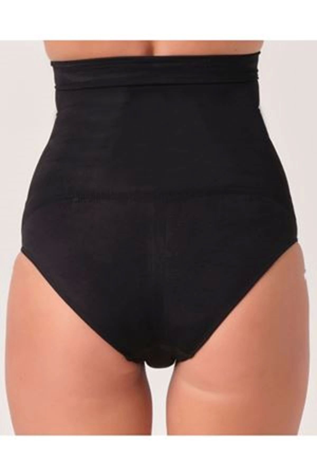 GiyimCity Siyah Kadın Dikişsiz Slip Korse - 780
