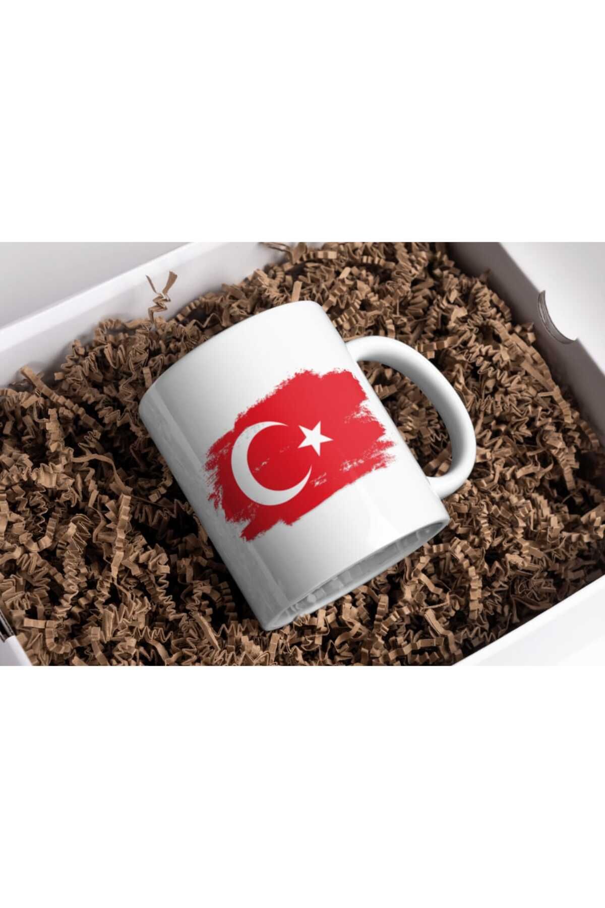 Mavera Türk Bayrağı Baskılı Kupa Bardak